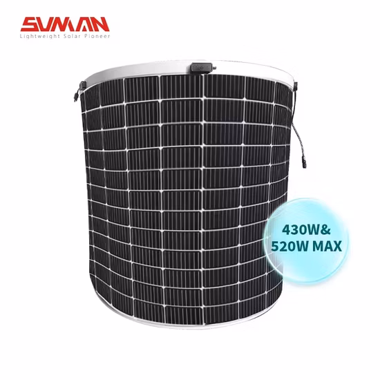 Pannello solare leggero 144 Pannello solare flessibile monocristallino a mezza cella da 430 W